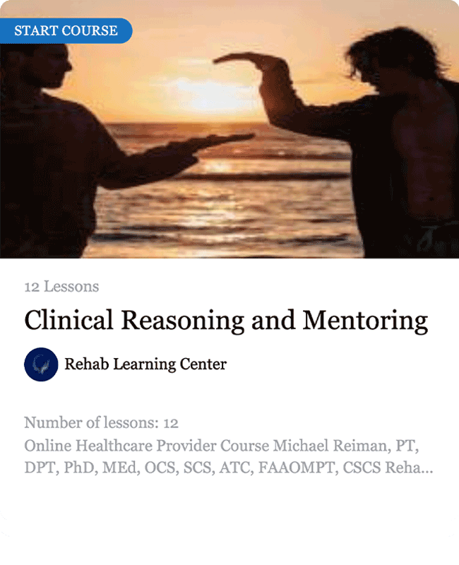 Clinical Reasoning and Mentoring - Online Course
