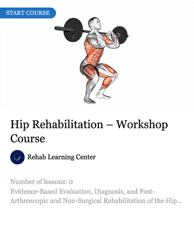 Hip Rehabilitation – Workshop Course