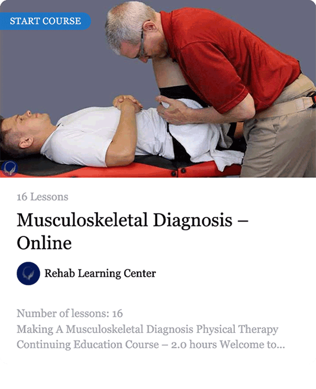 Musculoskeletal Diagnosis Online Course